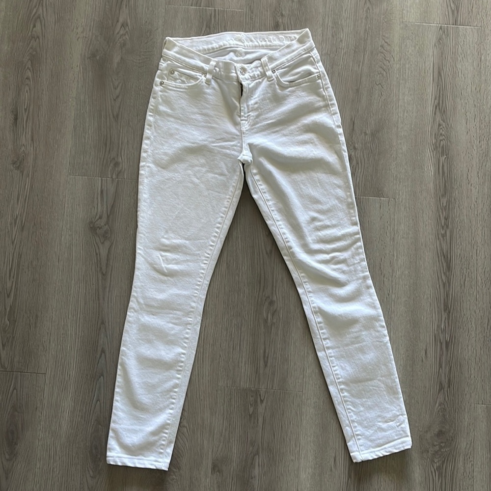 White skinny jeans 7 for all mankind